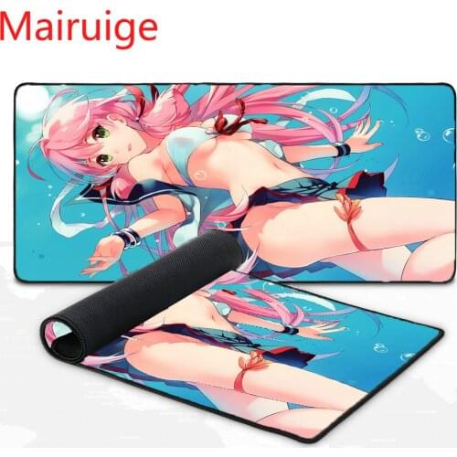 Mairuige Cute Mouse Pad Girl Animation Mouse Pad Computer Notebook Cool Desk Mat Non-slip Gaming Accessories Kawaii Mousepad