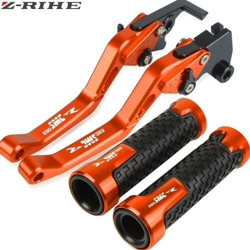 Motorcycle Accessories 690SMCR CNC aluminum Brake Clutch Levers Handlebar Grips for 690SMCR 690 SMCR 2008 2009 2010-2011