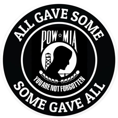 POW MIA Veteran Sticker Vinyl Decal Prisoner of War Laptop Car Auto