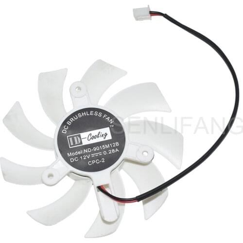 Well Tested ND-9015M12B 12V 0.28A Two Wires DC Brushless Fan for for GTS250 GTS450 GTX550Ti Graphic Card