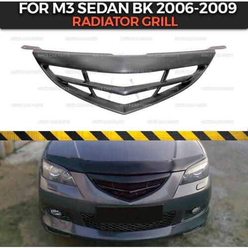 Radiator grill case for Mazda 3 Sedan BK 2006-2009 ABS plastic body kit aerodynamic decoration car styling tuning