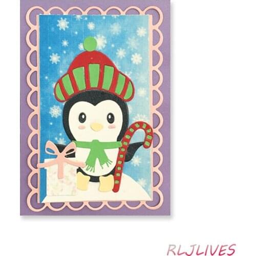 Christmas Penguin Metal Cutting Dies Stencils for DIY Scrapbooking Stamp/photo album Decorative Embossing DIY Paper Cards
