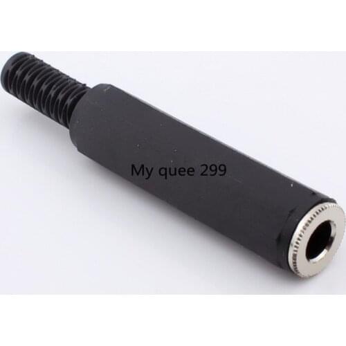 6.5mm hole three core female wiring plastic audio and video welding wire connection head 6.35 plug mother wiring