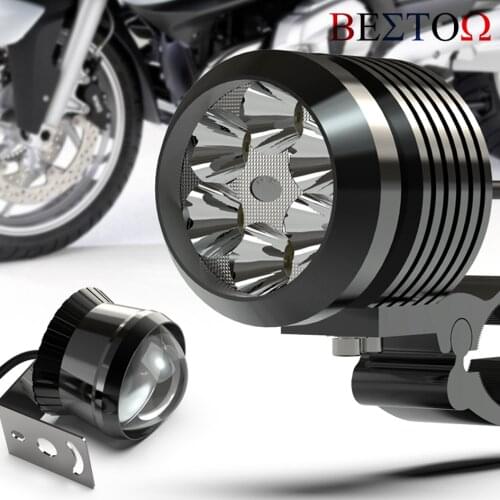 Universal Motorcycle LED Headlight Super Bright External Spotlight Electric Scooter Modified 12V Glare Auxiliary Light