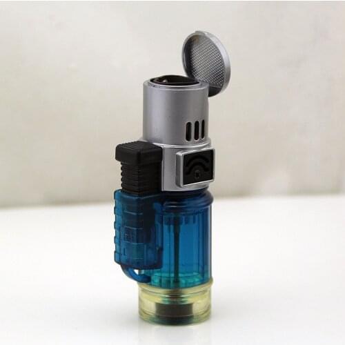 Three Straight Into The Blue Fmale Firepower Lighter Windproof Inflatable Butane Gas Lighter Fire Cigarette Candle Grill Camping