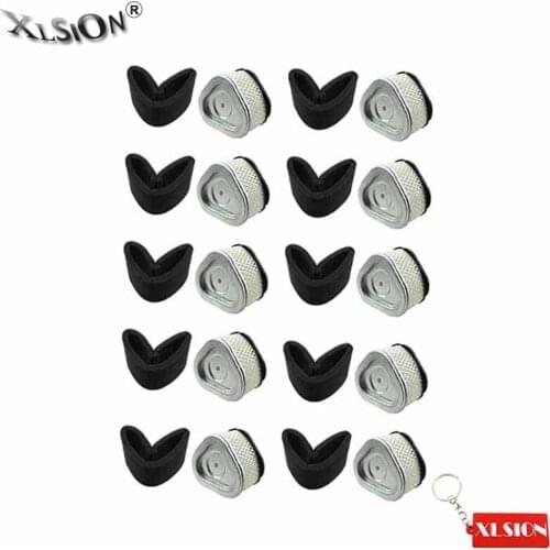 XLSION 10Sets Air Pre-Filters Fits JOHN DEERE LT133 LT155 LTR155 LX173 M92360 GY20574 AM121608 AM123553 For 11-16 HP Engines