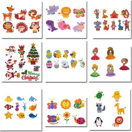 High Quality Cartoon Princess Children Diamond Painting Kids DIY Diamond Stickers Toy Birthday Gifts Cup Book Decoration Picture