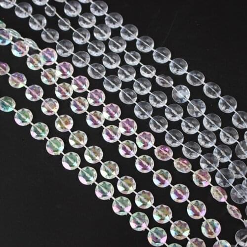 1M Crystal String Curtain Beads Wall Panel Fringe Divider Ro