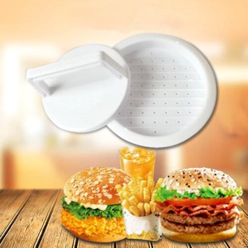1 Set Plastic Hamburger Meat Press Tool Round Shape Meat Beef Burger Stuffer Patty Maker Mold Meat & Poultry Tools Kitchen Tools