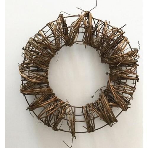 1Pc/lot 2018 New Christmas Natural Grapevine Twig Wreath Garland for Home Decoration DIY Wreath Accessories