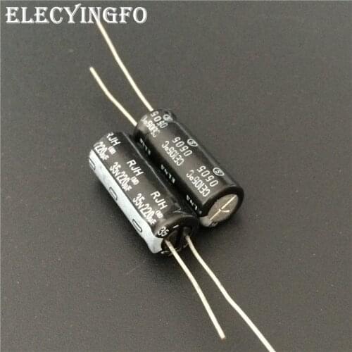 10pcs 220uF 35V220UF ELNA RJH Series 8x20mm Extra Low Impedance 35V220uF Audio Capacitor