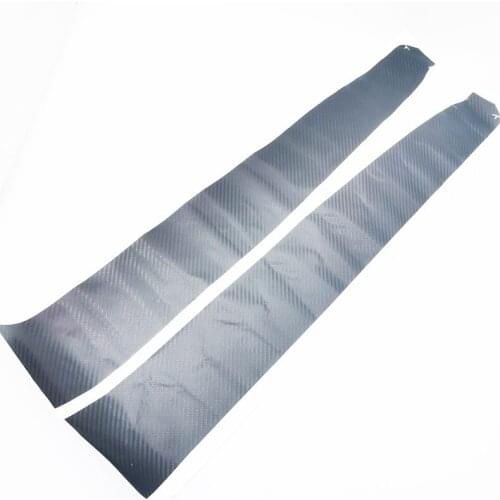 2Pcs Carbon Fiber Look ABS Dashboard Wrap Stickers For Tesla Model 3 Y 2017-2021