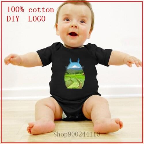 2020 Unisex New Born Baby Boy Clothes Neighbor Totoro Silhouette Bodysuits Baby Girl Clothes Cotton Clothing Roupa de bebe