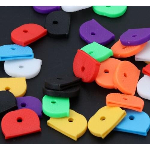 32Pcs Key Cap Tags Label ID Silicone Coding Color Key Identifier Cover 8 Colors N58F