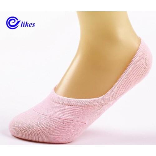 5Pairs Ms summer ankle socks women candy color silicone antiskid invisible socks Cotton socks low cut bamboo fiber ladies sox