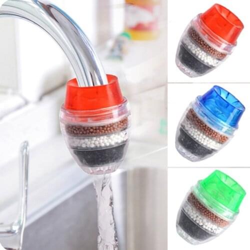 5 Layers Activated Carbon Water Purifier Kitchen Filter Bathroom Faucet Filter