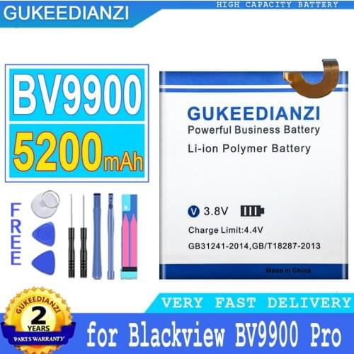 5200mAh GUKEEDIANZI Battery BV9900 for Blackview BV9900/ BV9900 Pro Big Power Bateria
