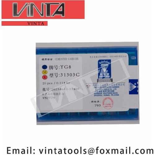 Free shipping high quality 20pcs/lots 31303C YG6/ YG8/ YW1/ YW2/ YT5/ YT14/ YT15 cnc carbide welding inserts