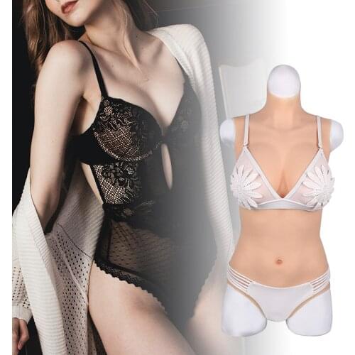 CYOMI 3G Silicone Triangle Bodysuit Bikini Come with a penis tube and vaginal tube for sexual intercourse for Crossdresser