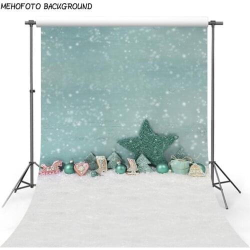 Photography Background Backdrop 5x7 Light Blue Glitter Star Photo Backdrop Birthday Gifts Photo Studio Props for Baby Pictures