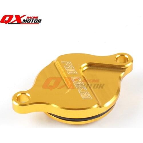 Motorcycle CNC Engine Oil Filter Cover Cap For RMZ 250 RMZ250 07-16 08 09 10 11 12 13 14 15 RMZ450 05-16 RMX450Z 2010