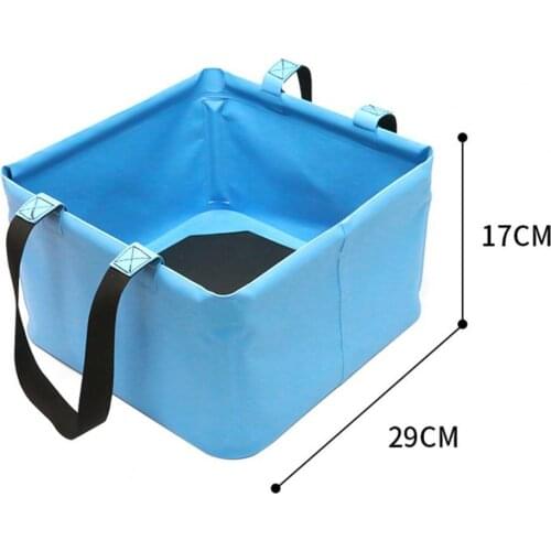 18L Square Collapsible Bucket Multifunctional Waterproof Water Container for Outdoor