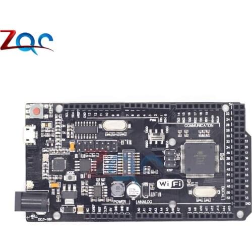Mega2560 + WiFi R3 ATmega2560 + ESP8266 32Mb memory USB-TTL CH340G Compatible for Arduino Mega NodeMCU For WeMos ESP8266