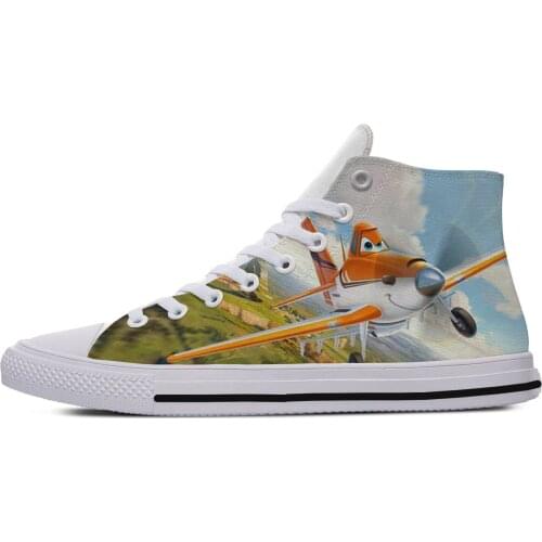 Mens Casual Shoes Cartoon Cute Funny Planes Breathable Male Zapatos Hombre Sapatos Outdoor Custom Shoes