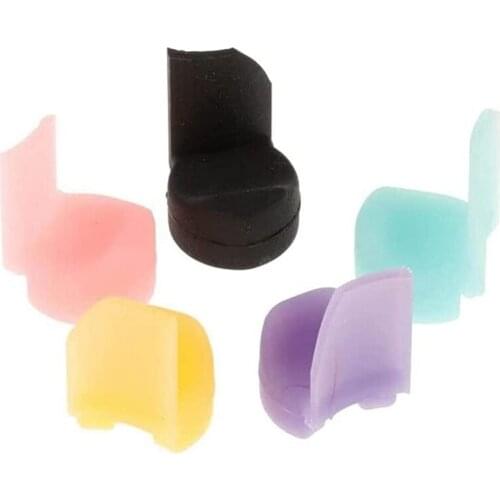 Pack Of 5 Soft Silicone Clarinet Oboe Thumb Rest Cushion Thumb Protector For Woodwind Instrument 5 Colors