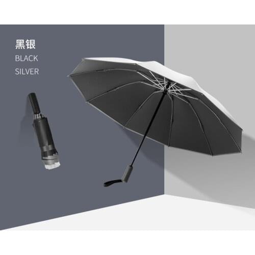 Reverse Folding Umbrella Portable Luminous Reinforced Portable Sun Umbrella Oversized Windproof UV Ambrella Rain Gear EC50YS