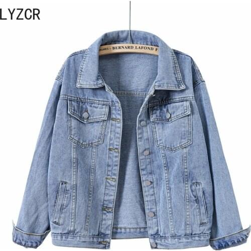 Autumn Winter Jeans Jacket Women 2021 Loose Denim Jacktes for Women 2021 Plus Size 3XL Denim Coats Solid Casual Breasted Outwear
