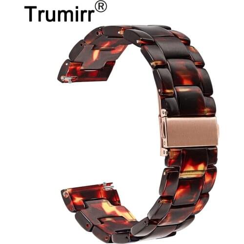 Resin Watchband 18mm for Asus ZenWatch 2 Women Withings 36mm LG Watch Style Huawei Watch 1st Quick Release Bands Link Band Strap