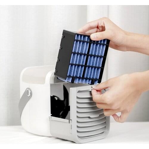 New Portable Mini Household Desktop Air Conditioner Small Fan USB Charging Cooling Fan Portable Air Conditioner Water Fan