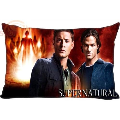 Rectangle Zippered Classic Fashion Custom Supernatural TV Actors Pillow Cover 50X75cm Two sided Prints Pillow Case