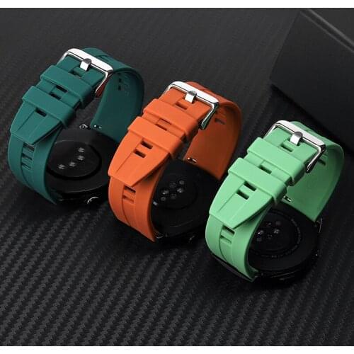 Strap Silicone 22mm Watchband For Huawei Watch Gt 2e Gt 2 /Amazfit GTR 47mm /honor Magic Watch 2 46mm For Samsung Galaxy Watch