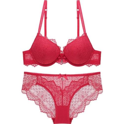 Teen Sexy Gathers Lace Young Lady Bra Underwear Bra Suit Sexy Panties and Bra Set Women Lingerie Sets Lingerie Set Sexy