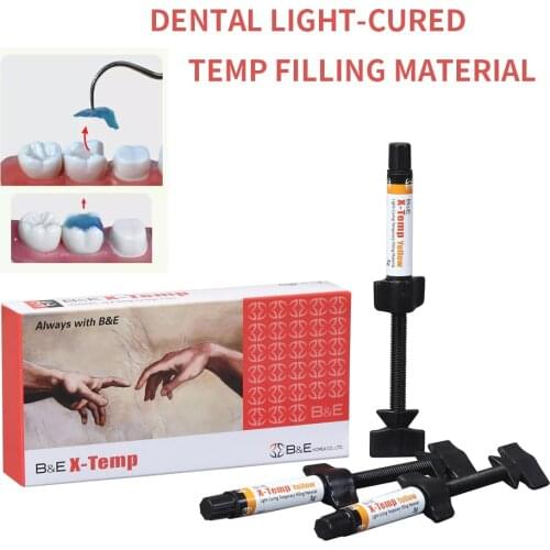 Dental Temporary Resin Light Cure Composite Inlay Outlay Temp Filling Material Tooth Cavity Abutment Sealing Dentistry Supplies