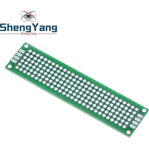 TZT 10pcs/lot 2x8 Double Side Copper Prototype PCB Universal Board Experimental Development Plate Green