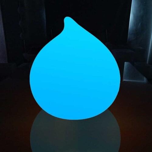 Waterproof Rotomolding LED Fruit Peach Night Light Remote Control Dimmable RGBW 16 Color Changing Table Lights USB Rechargeable