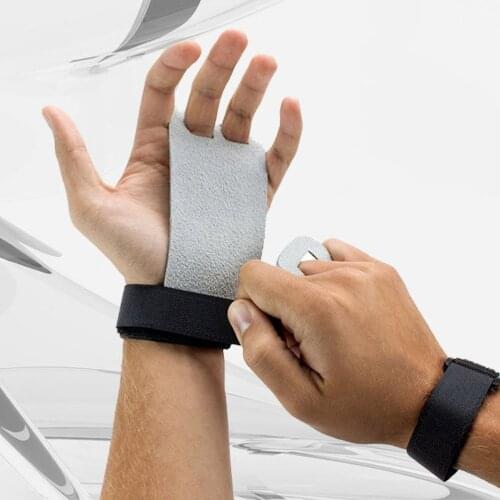 1 Pair Of Cow Leather Crossfit Pull-Up Gloves Grip Palm Protector Pull Up Weight Lifting Sport Gloves Barbell Gym Equipment