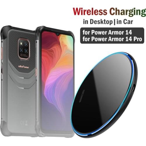 10W Fast Qi Wireless Charging for Ulefone Armor 11 5G Rugged Phone Wireless Charger Car Charging Station Phone Holder Car Stand