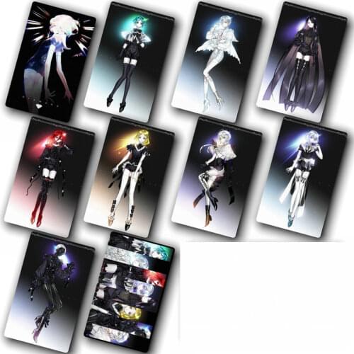 100pcs Anime Houseki no Kuni Card Stickers Scrub Card Sticker Kids Sticker Toys Gift