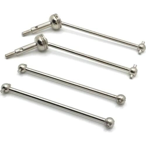 4Pcs Front CVD Universal Drive Shaft & Rear Dog Bone for Wltoys 144001 1/14 RC Drift Racing Car Parts Accessories