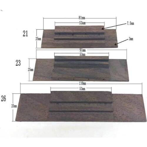 4-String Ukulele Bridge Ukulele Rosewood Bridge Accessories for 21/23/26'' Ukulele Uke Musical Replacement