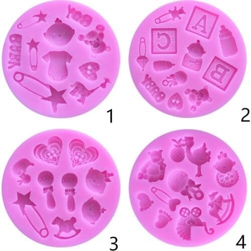 7.8*1CM DIY Sugar Craft Cake Family Party Love Lollipop Cake Silicone Mold Fondant Mold Cake Decorating Tools Gum Paste Mold