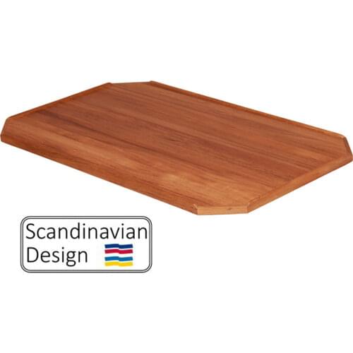 Venice Plain Teak Table Top with Cut Corners 3 Sizes Marine Boat RV Caravan