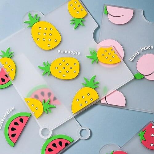 Fruit Pattern Coaster Silicone Cup Pad Slip Insulation Bowl Pot Placemat Cup Mat Hot Drink Holder Pad Kitchen Tableware Coaster