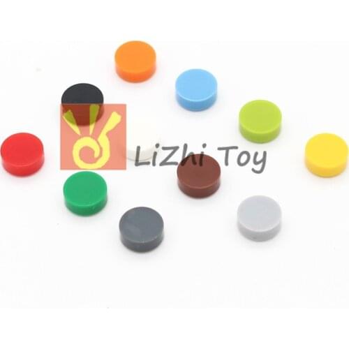 MOC Brick 98138 Tile Round 1X1 Building Block Education Toys DIY Gifts Accessory Compatible with All Brands Building Blocks