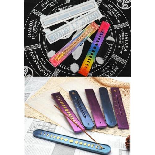 DIY Moon Incense Box Silicone Molds Epoxy Resin Jewelry Making Moon Phase Storage Box Mold Resin Decorative Craft Tools