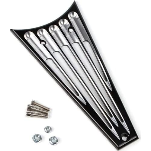 Motorcycle Edge Cut Frame Grill For Harley Touring Street Glide FLHT FLHX FLHTK FLHR FLTR Road Electra Glide Road King 2009-2013